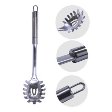 Imagem de Colher para espagueti em aço inox sf 29cm uas058 - BRASITERM, PRATA, U