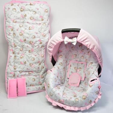 Imagem de Capa de bebê conforto e capa carrinho -  bailarina rosa - ALAN PIERRE 