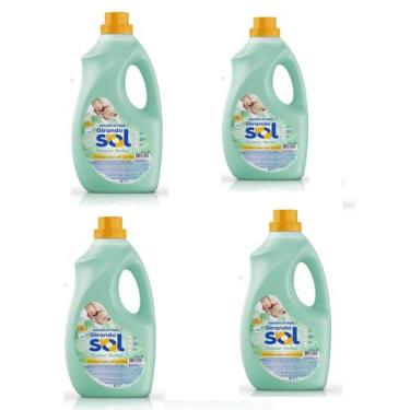 Imagem de Kit com 4 Amaciante Roupa 2 Litros Frescor Herbal - Girando Sol