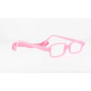 Imagem de Óculos infantil Miraflex New Baby 3 B Rosa de 8 a 11 anos tam 45
