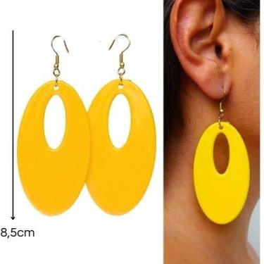 Imagem de Brincos grandes  femininos  estiloso e praiano vintage - loop variedad