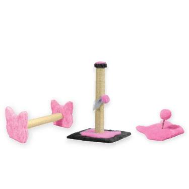 Imagem de Arranhador Para Gatos Poste P Torre Sisal Poste Horizontal e Mola Malu