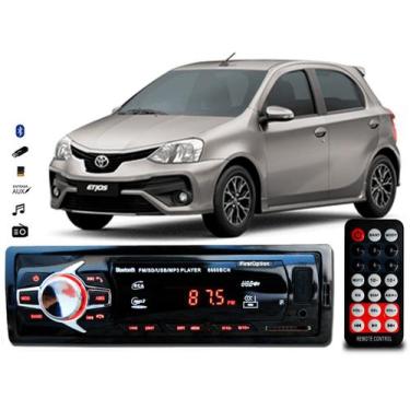 Imagem de Aparelho De Som Mp3 Toyota Etios Bluetooth Pendrive Rádio - OESTESOM