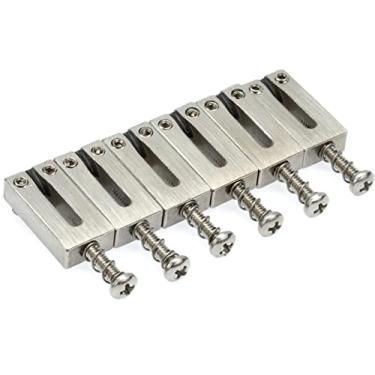 Imagem de Graph Tech String Saver PG-8000-00 - Selins clássicos estilo Strat & Tele - Espaçamento de cordas de 6,5 cm - Acabamento em aço escovado