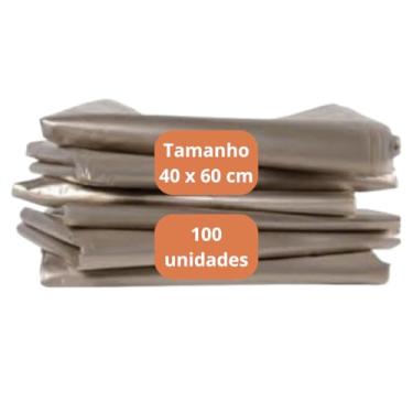 Imagem de Saco Embalagem Para Ensacar Areia Terra Pedra 40x60 cm 18 Micras 100 unidades