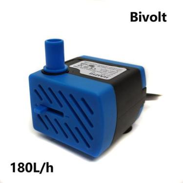 Imagem de Bomba Submersa Bivolt Haizhi 180L/h Motor Bombinha para Fonte de Água 