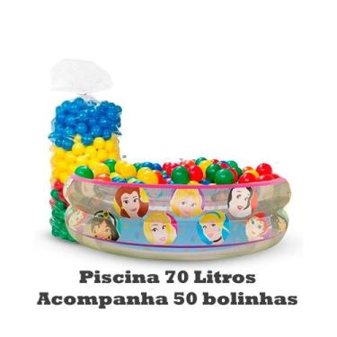 Imagem de Piscina Infantil Inflável Princesas 70 Litros + 50 Bolinhas - Etilux