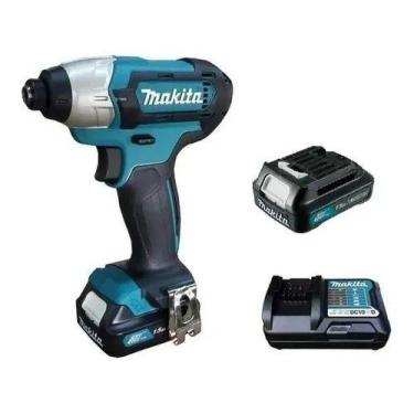 Imagem de Parafusadeira 12v Td110dz Makita Com 2 Baterias E Carregador