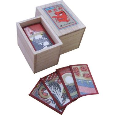 Imagem de Jogo de cartas japonês Hanafuda Echigo Flower Red Paulownia Box