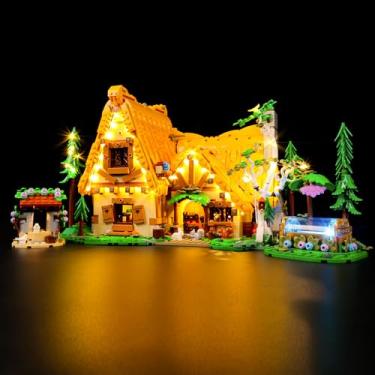 Imagem de Kyglaring LED Light Kit for Leg0 43242 Snow White and The Seven Dwarfs' Cottage, Lighting Set Designed for Leg0 Disneyed Building Blocks, No Leg0 Model(Classic Version)