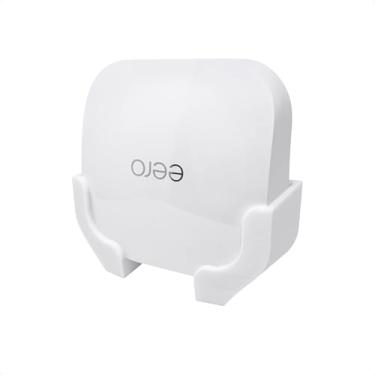 Imagem de Suporte de parede sem perfuração para roteador WiFi de malha EERO Pro 6 e EERO Pro 6E (não é compatível com outros modelos EERO), adesivo VHB forte, suporte de fácil instalação, sem bagunça, aumenta o