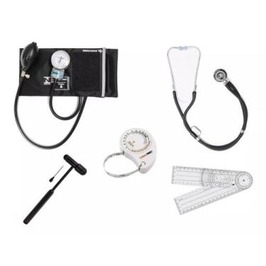 Imagem de Kit Fisioterapia Completo Goniômetro Trena Martelo Esteto - PAMED - P.