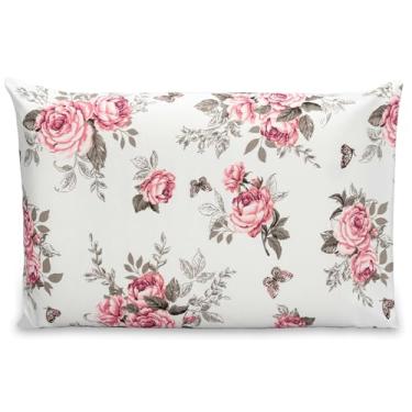 Imagem de 02 Fronha Kit Capa De Travesseiro 70cm x 50cm Duas Unidade 180 Fios Acabamento em Bainha (Roseira)