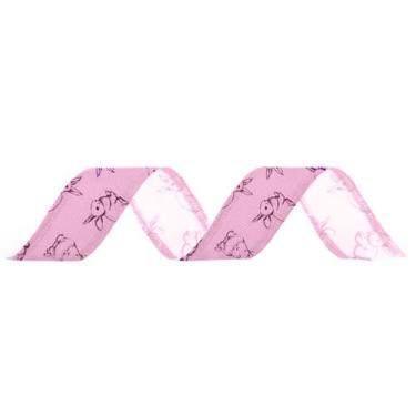 Imagem de Fita de Páscoa Coelho Rosa - 36mm x 10m - Cromus