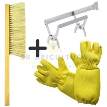 Imagem de Kit Luva SR Cross + Saca Quadros com Formao + Vassoura Apis - SR APICU