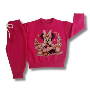 Imagem de Conjunto Moletom infantil Bebê Menina Grosso Roupa de Frio - Timiliki,