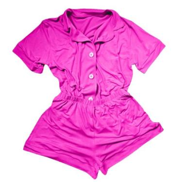 Imagem de Pijama Blogueira Americano Aberto com Botões - Sophia Maria, Fucsia, M