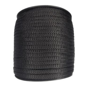 Imagem de Cordão fio Náutico Rabo de rato PP 5mm Preto (100 metros) - Polyatex