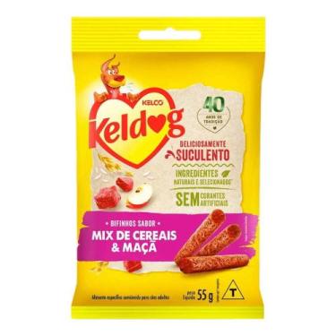 Imagem de Bifinho Keldog para Cães Sabor Mix de Cereais e Maçã 55gr - Kelco
