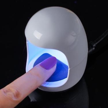 Imagem de Mini Cabine Secador De Unha Gel Portátil Uv/Led  Para Dedo 6W - Fan Na