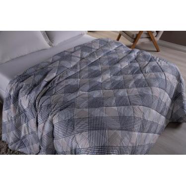 Imagem de Cobertor solteiro tecido micro percal 400 fios edredom todo estampado 