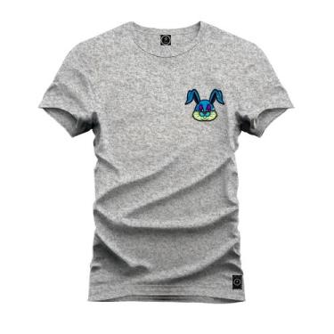 Imagem de Camiseta Unissex T-Shirt 100% Algodão Estampada Coelinho Bolado - Nexs