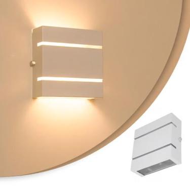 Imagem de Arandela Slim Interna Externa Alumínio 2 Frisos Moderna - Protec