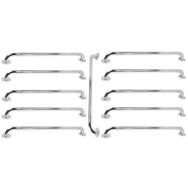 Imagem de Barra de Apoio Inox 70cm Kit 11 Unidades Suporte Banheiro Box Idoso Gestante Criança Varanda Acessibilidade Corrimao Escada Segurança