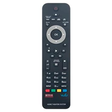 Imagem de Controle remoto de substituição adequado para Philips Home Theater System HTS3541 HTS3541/F7 HTS3564 HTS3564/F7 HTS3541/05 HTS3541/12 HTS3541/51 HTS3541/55 HTS3541/78 HTS3541/78 HTS3541/78 541/7 9