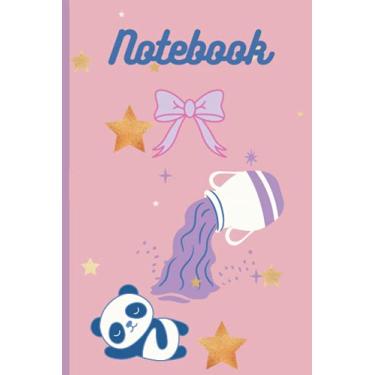Imagem de Notebook: Notebook: Kawaii Panda Notebook Journal Diary | Kawaii Aesthetic Vaporwave | Japan Japanese South Korea Korean | 6x9 "| 120 Lined Page