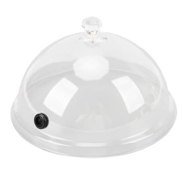 Imagem de Cobertura de cúpula de cloche para fumantes, Borracha plástica Cúpula de Cloche para Fumantes Transparente Infusor portátil de defumador para coquetéis e (Extra Grande 57L 13,1 X