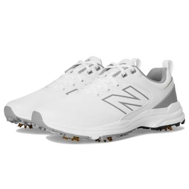 Imagem de New Balance Tênis de golfe masculino Brighton V2, Branco/Cinza, 43