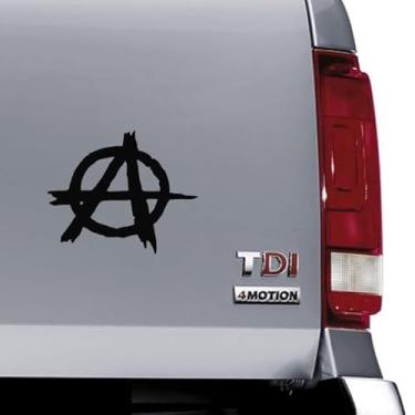 Imagem de Adesivo Anarquia carro Moto sticker (Preto)