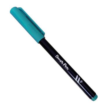 Imagem de Caneta Brush Pen Newpen - Azul Ciano (2985)