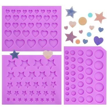 Imagem de Moldes de silicone Dia dos Namorados coração estrela bola de chocolate moldes de fondant pérola para decoração de bolo 3D topo de cupcake biscoito de goma massa de sobremesa massa argila resina DIY