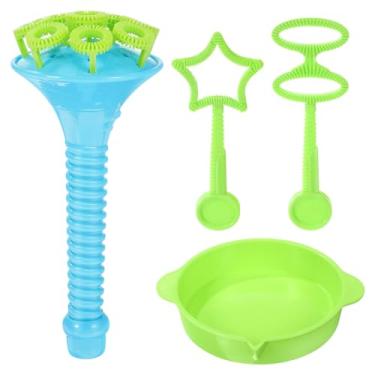 Imagem de TOYANDONA Brinquedo De Bolhas De Sabão Trompete Buzina Para Crianças Ferramentas Resistentes Para Soprar Bolhas Conjunto De Brinquedos Para Atividades Ao Ar Livre