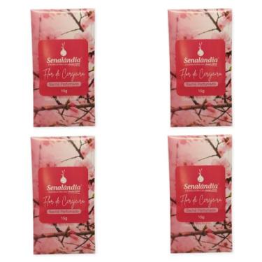 Imagem de Kit 4 Sachês Perfumados Flor de Cerejeira  - Envio Já - Senalândia, Fl