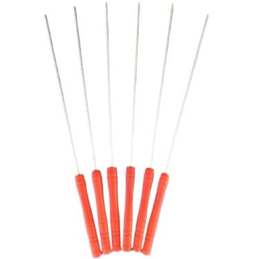 Imagem de Espetinho para Churrasco de Metal Reutilizável Espeto para Carne com Ponta Inox(6)