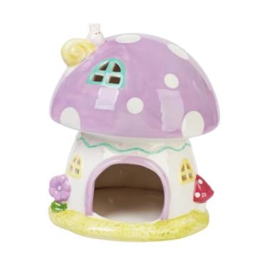 Imagem de IEUDNS Hamster Hedgeout Hedgehog House resistente a de de animais pequenos animais de estimação Tocam cabana para chinchilla pequenos animais, Roxo