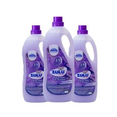 Imagem de Kit 3 Amaciante de Roupas Perfumado Zulu Coala 2L - Lavanda