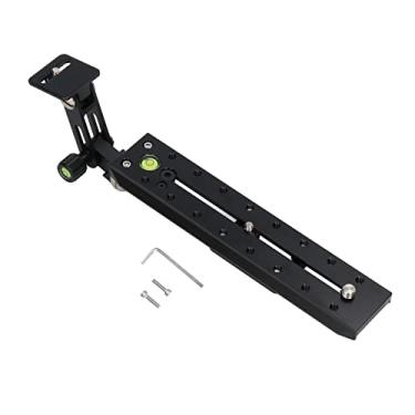 Imagem de Placa de suporte de lente teleobjetiva para cabeça esférica Sachtler - Suporte de foco longo de liga de alumínio com liberação rápida e niveladores