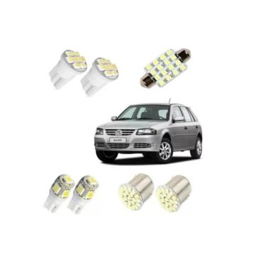 Imagem de Led Pingo E Torpedo Vw Gol Farolete Placa Teto Ré Kit
