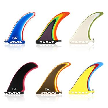 Imagem de AQUBONA Barbatana Longboard para prancha de surfe, 7, 8, 9, 25 cm, barbatana única - barbatana central para longboard, prancha de surf e paddleboard (A)