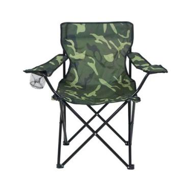 Imagem de Cadeira Camping Bel Fix Araguaia Comfort Dobrável Porta Copo 48x77x80 