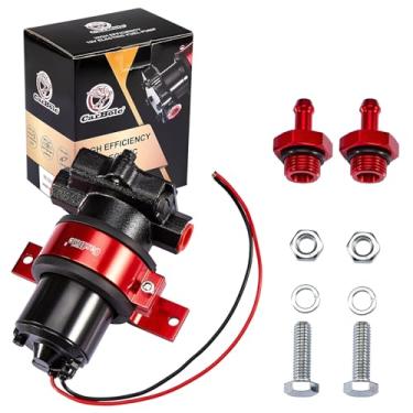 Imagem de Carbole Bomba de combustível elétrica de desempenho de 110 GPH preta com acessórios de metal, parafusos de montagem e porcas anel de vedação de borracha, substituição automotiva para gasolina