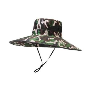 Imagem de Chapéu de Sol Masculino com Aba Grande (15cm) - Dobrável para Caminhad