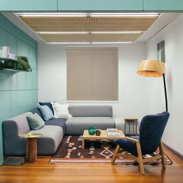 Imagem de Persiana Rolo Tela Solar 5% Standard 1,60 X 1,60 Bege, Branco, Cinza, 