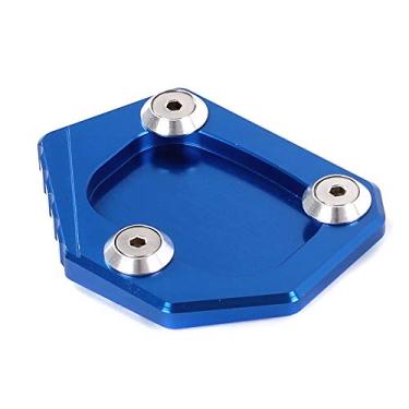 Imagem de Acc-Creativity Placa de extensão de suporte lateral para suporte de pé de motocicleta compatível com CB400 CB650F CBR300R CBR500R NC700S NC700X NM4 CB250F CB500F CB500X (azul)