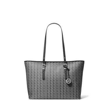 Imagem de Michael Kors Bolsa grande Quinn, Ferragens prateadas/impressão Mk2000/preta, One Size