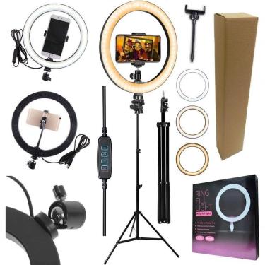 Imagem de Ring Light Led Anel Iluminador Hinglight Completo 26Cm